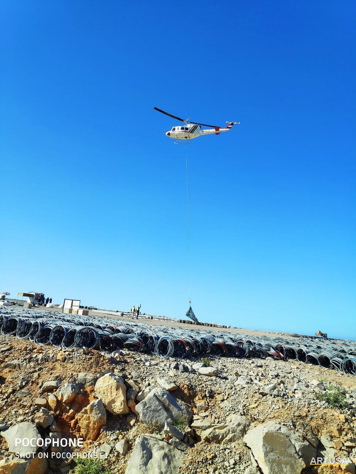 Helikopterle malzeme taşıma